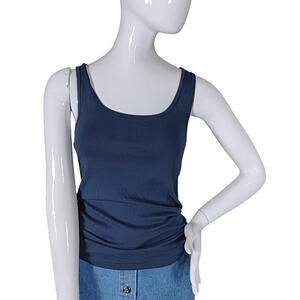 GAP Tank Top Size Medium Steel Blue Fine Knit Soft Material